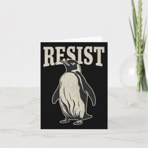 Funny Penguin Resistenguins protest mot Tari Kort