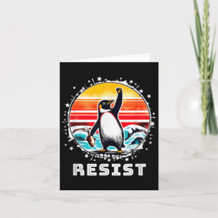 Funny Penguin Resistenguins protest mot Tari Kort