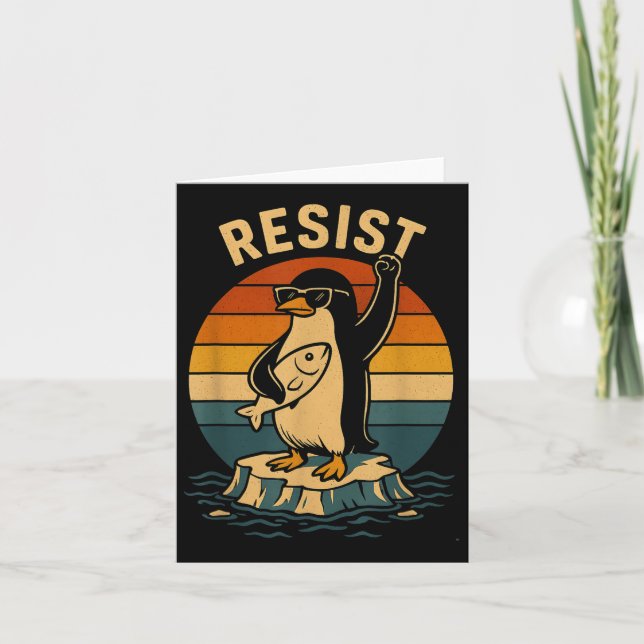 Funny Penguin Resistenguins protest mot Tari Kort (Framsida)