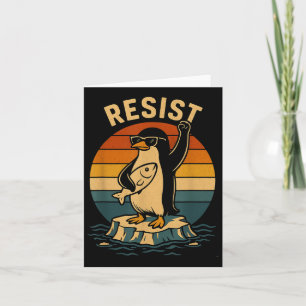 Funny Penguin Resistenguins protest mot Tari Kort