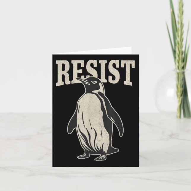 Funny Penguin Resistenguins protest mot Tari Kort (Framsida)