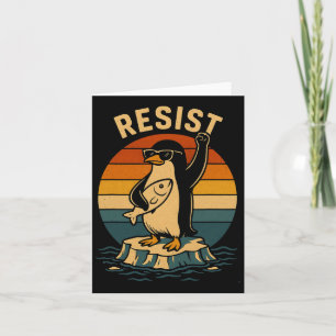 Funny Penguin Resistenguins protest mot Tari Kort