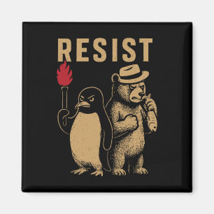 Funny Penguin Resistenguins protest mot Tari Magnet