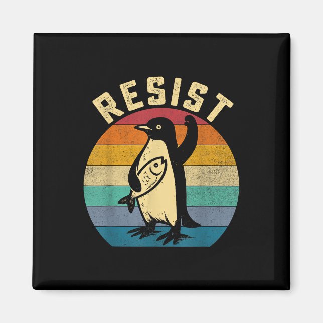 Funny Penguin Resistenguins protest mot Tari Magnet (Framsidan)
