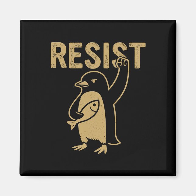 Funny Penguin Resistenguins protest mot Tari Magnet (Framsidan)