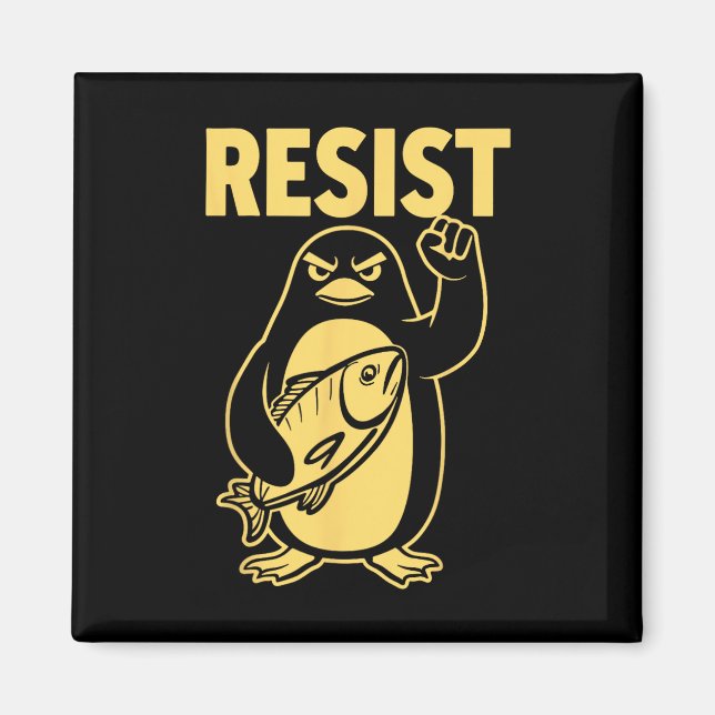 Funny Penguin Resistenguins protest mot Tari Magnet (Framsidan)
