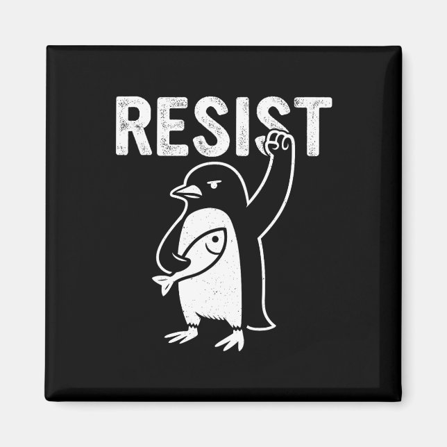Funny Penguin Resistenguins protest mot Tari Magnet (Framsidan)