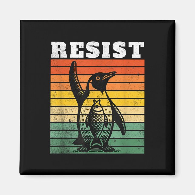 Funny Penguin Resistenguins protest mot Tari Magnet (Framsidan)