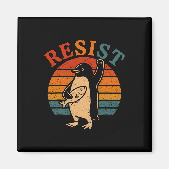 Funny Penguin Resistenguins protest mot Tari Magnet (Framsidan)