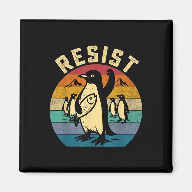 Funny Penguin Resistenguins protest mot Tari Magnet (Framsidan)