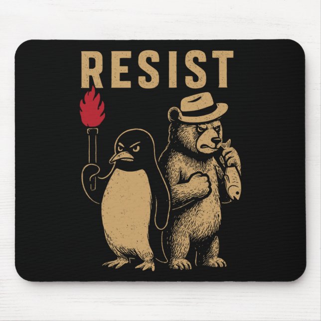 Funny Penguin Resistenguins protest mot Tari Musmatta (Framsidan)