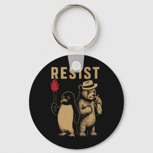 Funny Penguin Resistenguins protest mot Tari Nyckelring
