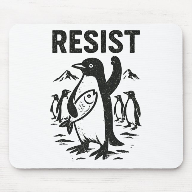 Funny Penguin Resistent Vintage Design Musmatta (Framsidan)