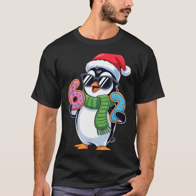 Funny Penguin Six Seven 67 Ice Cream Christmas Boy T Shirt (Framsida)