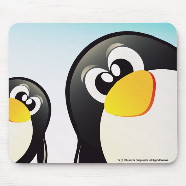 ’Funny Penguins’ Mousepad Musmatta (Framsidan)