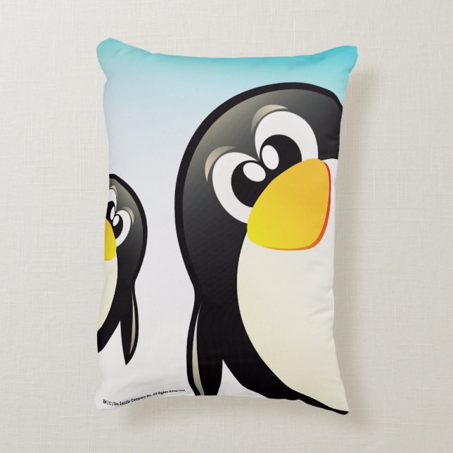 Funny Penguins Pillow Prydnadskudde (Baksidan(Vertikal))
