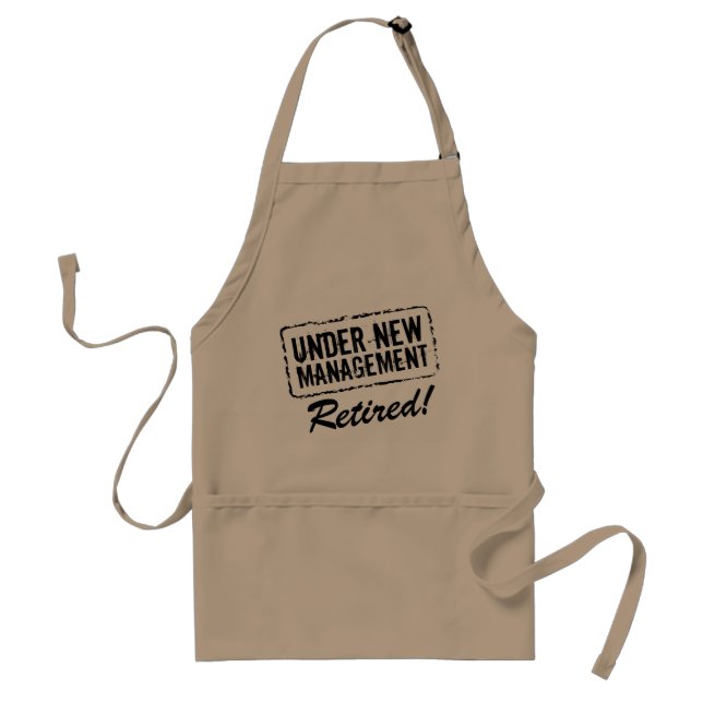 Funny pension BBQ-apron | Ny förvaltning Förkläde (Framsidan)