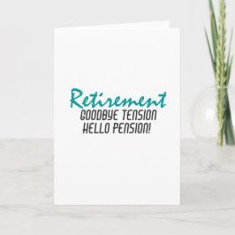 Funny Pension-citat Kort