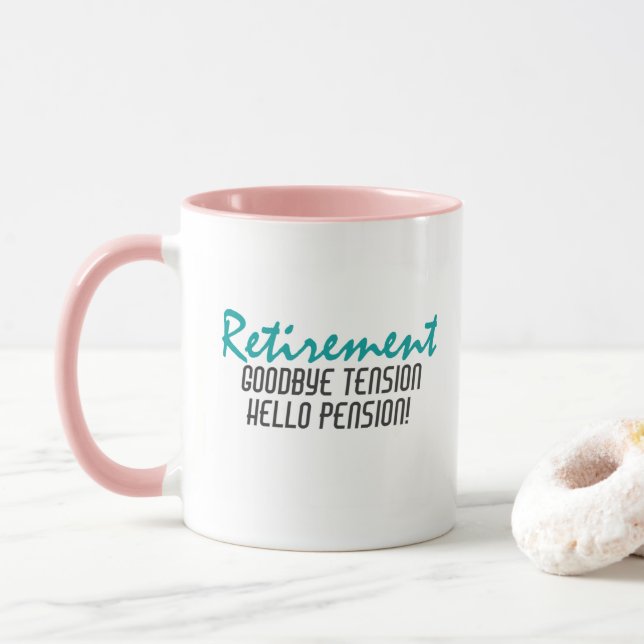 Funny Pension-citat Mugg (Med munk)