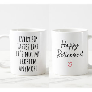 Funny Pension Coffee Mugg - "Varje sip Tastes"