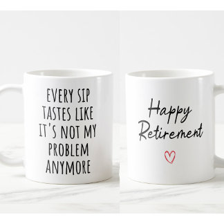 Funny Pension Coffee Mugg - "Varje sip Tastes"
