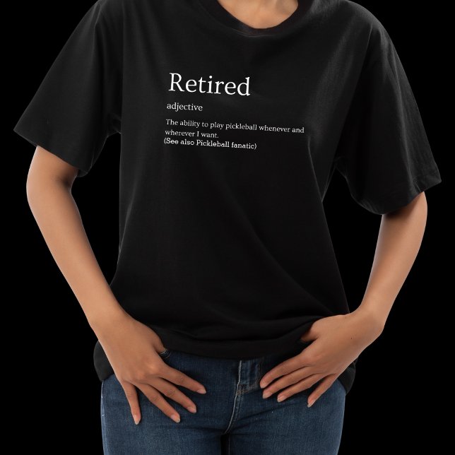 FUNNY Pension Definition Pickleball T-Shirt (Skapare uppladdad)