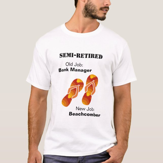 Funny Pension Flinflip flops Beachcomber Tee Shirt (Framsida)