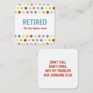 Funny Pension Fyrkantigt Visitkort
