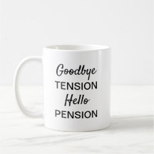 Funny Pension-gåva för arbetskaffe Mugg