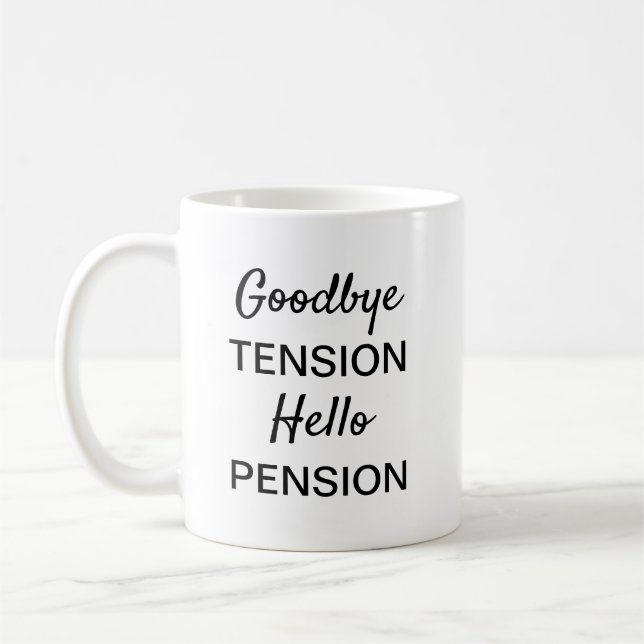 Funny Pension-gåva för arbetskaffe Mugg (Vänster)