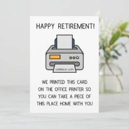 Funny Pension Gift Julkort