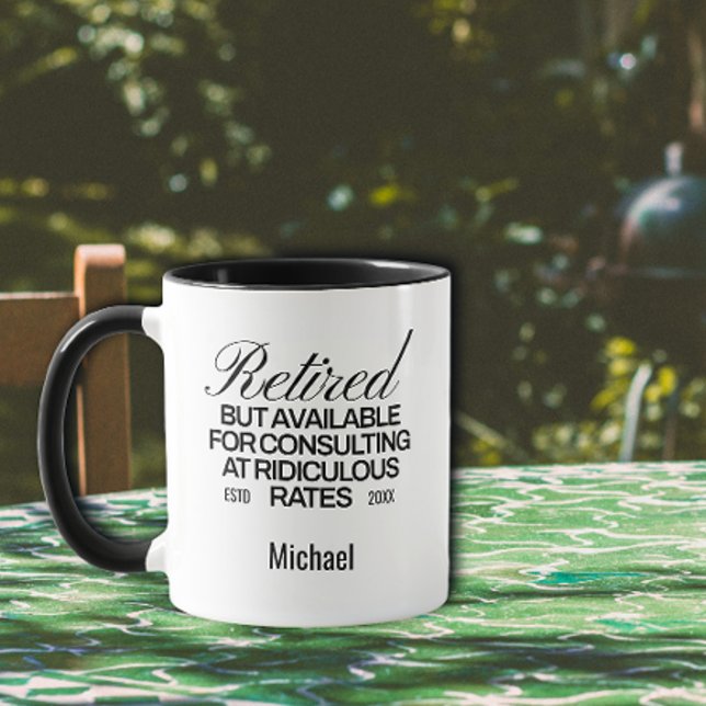 Funny Pension Gift Typography Coffee Mugg (Skapare uppladdad)