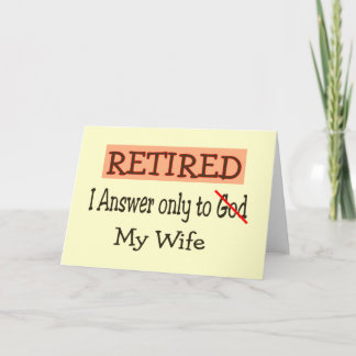 Funny Pension Gifts Kort