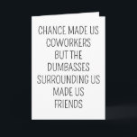 Funny Pension Going Away Coworking Birthday Gift Kort<br><div class="desc">Underbart Pension som går bort julkort för medarbetare</div>