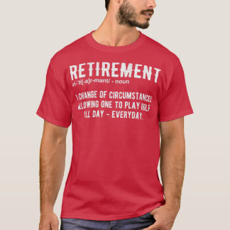 Funny Pension Golf Retrött Golfers T Shirt