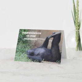 Funny Pension, Gorilla Exercise Card Kort