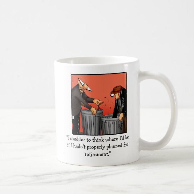 Funny Pension Humor Mugg Gift (Höger)