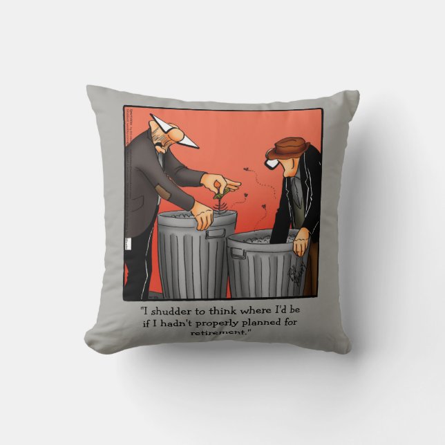 Funny Pension Humor Pillow Gift Kudde (Framsida)