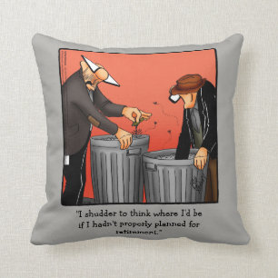 Funny Pension Humor Pillow Gift Kudde