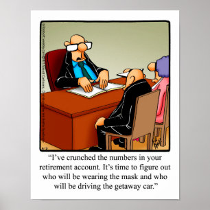 Funny Pension Humor Poster