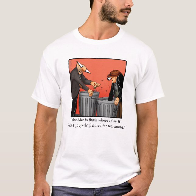 Funny Pension Humor Tee Shirt (Framsida)