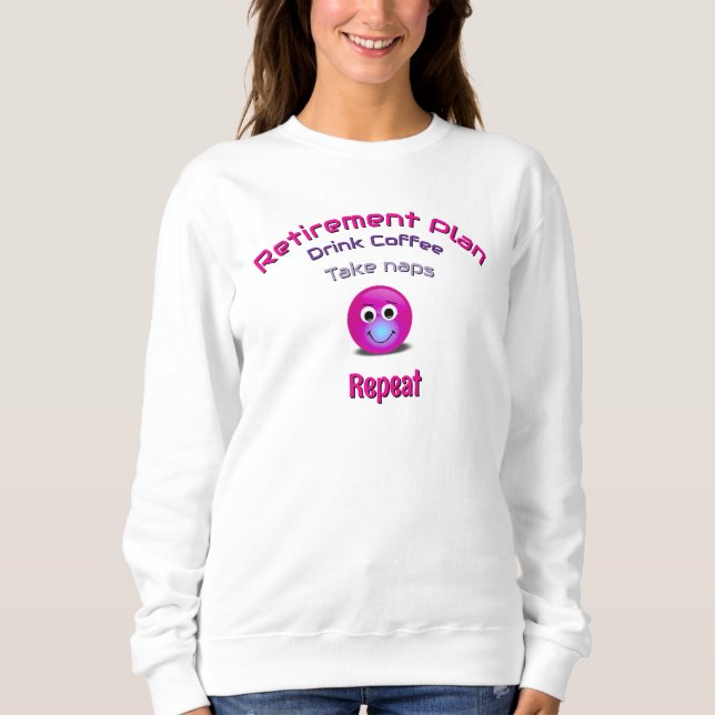Funny Pension Joke Quirky Humous T Shirt (Framsida)