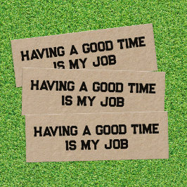 Funny Pension Kraft Mini Affärskort Visitkort