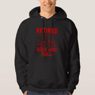 Funny Pension Manar Women Coola Retrött Rocking Ch Hoodie