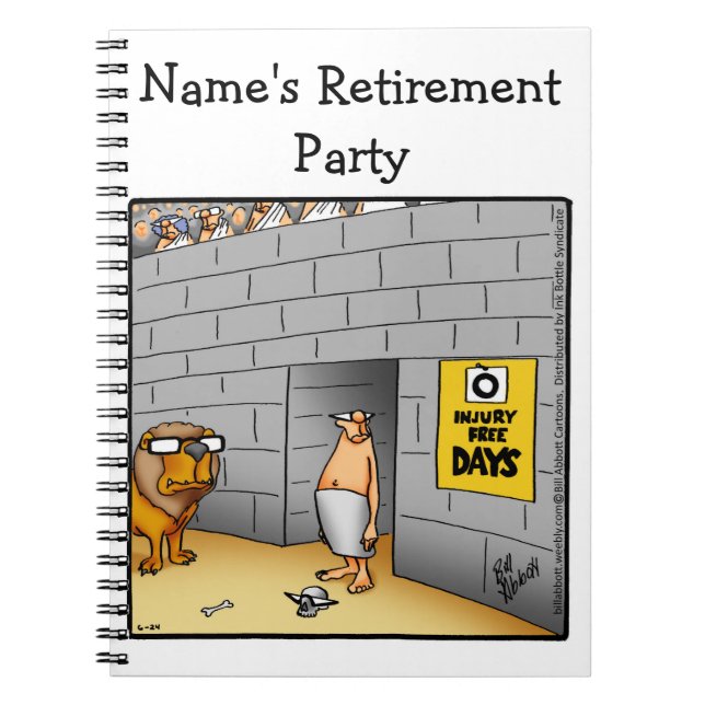 Funny Pension Party Guest Bok Anteckningsbok (Framsidan)