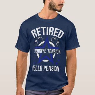 Funny Pension-polispensionspensionerad polis avstä T Shirt