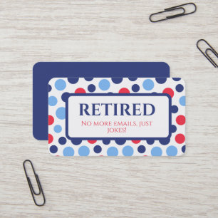 Funny Pension Retrött Visitkort