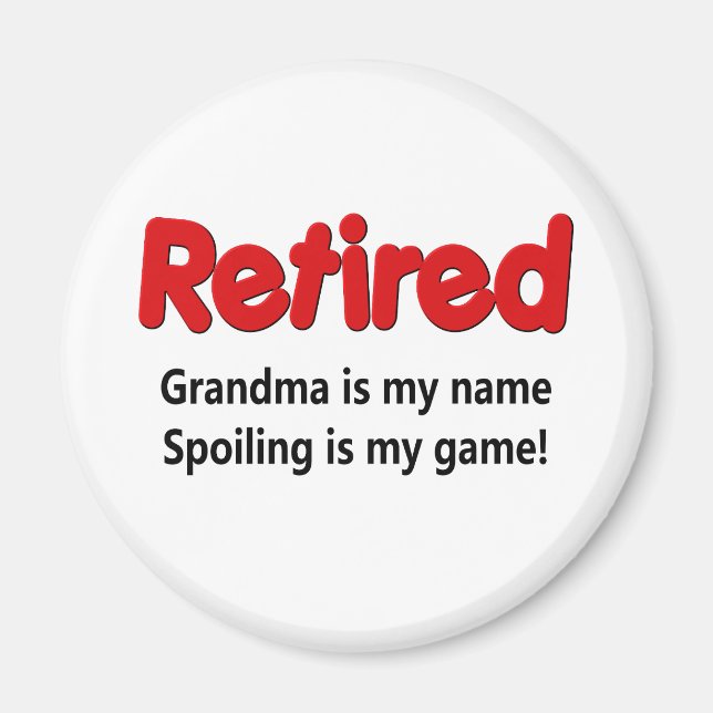 Funny Pension Say Magnet (Framsidan)