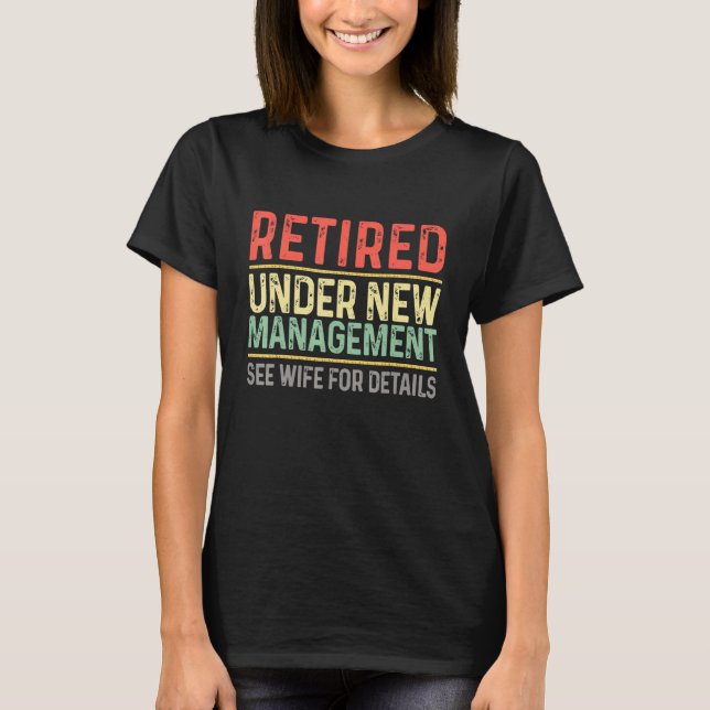 Funny Pension som har blivit pensionerad under den T Shirt (Framsida)