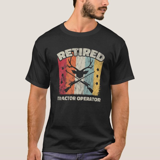 Funny Pension-traktoroperatör T Shirt (Framsida)